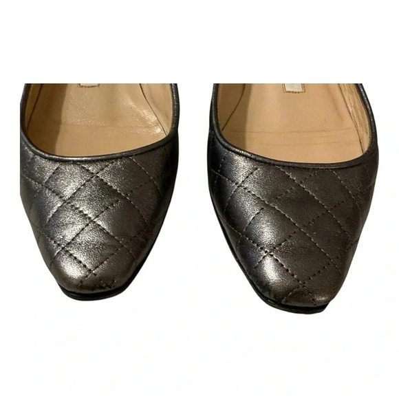 Manolo Blahnik Giungla Leather Quilted Flats - Picture 3 of 6